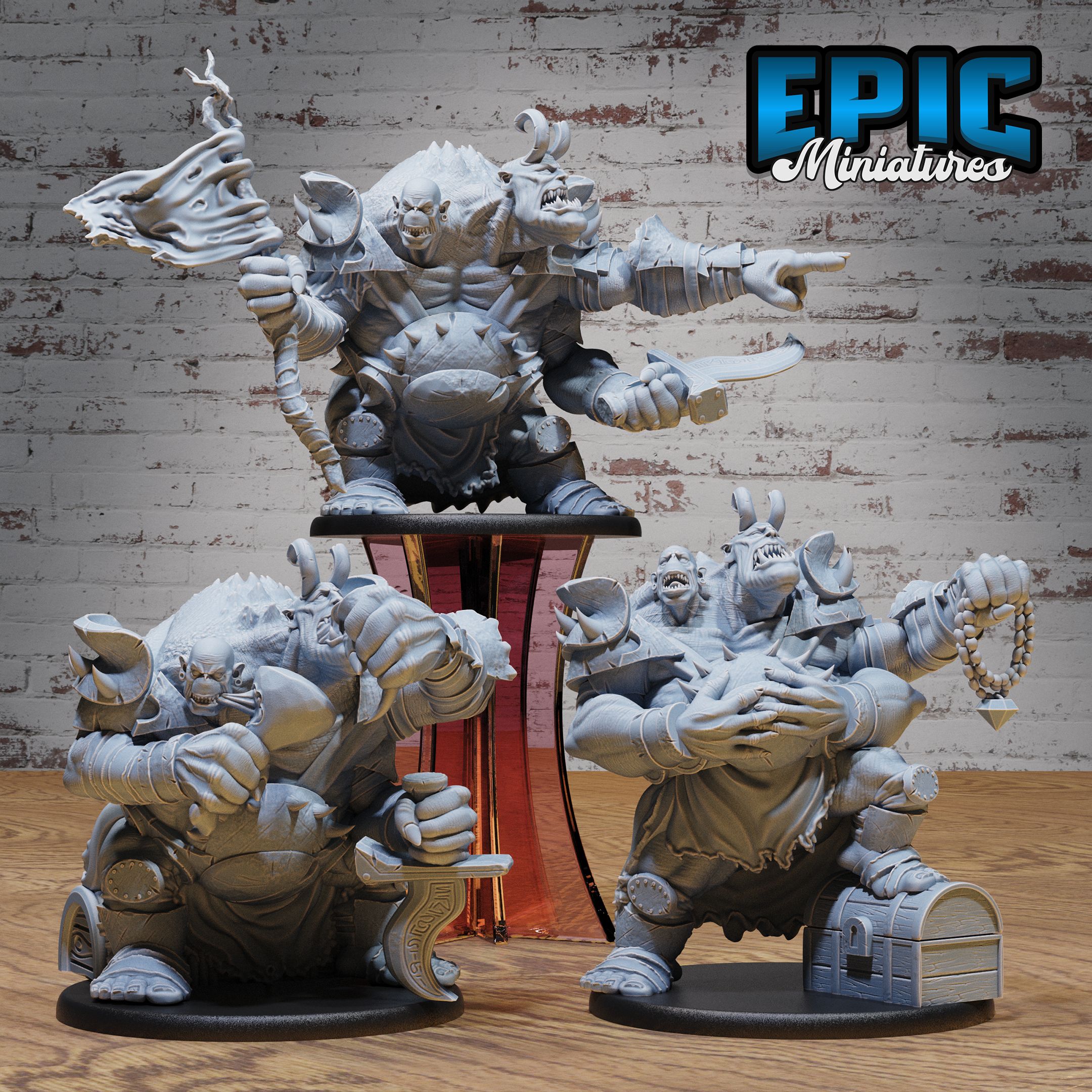 Ettin Mutant General Set / Ancient Two Headed Ogre / Bulky Warrior Lord / Giant Wildling / Evil Forest Monster / Free Folk Creature / Orc Siege Servant / Male Cave Beast / Ice Land Encounter